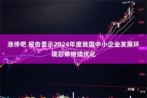 涨停吧 报告显示2024年度我国中小企业发展环境总体持续优化