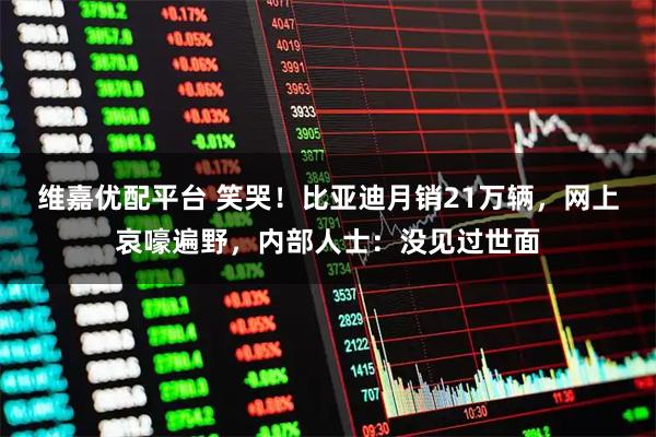 维嘉优配平台 笑哭！比亚迪月销21万辆，网上哀嚎遍野，内部人士：没见过世面